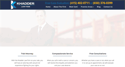 Desktop Screenshot of khadderlaw.com